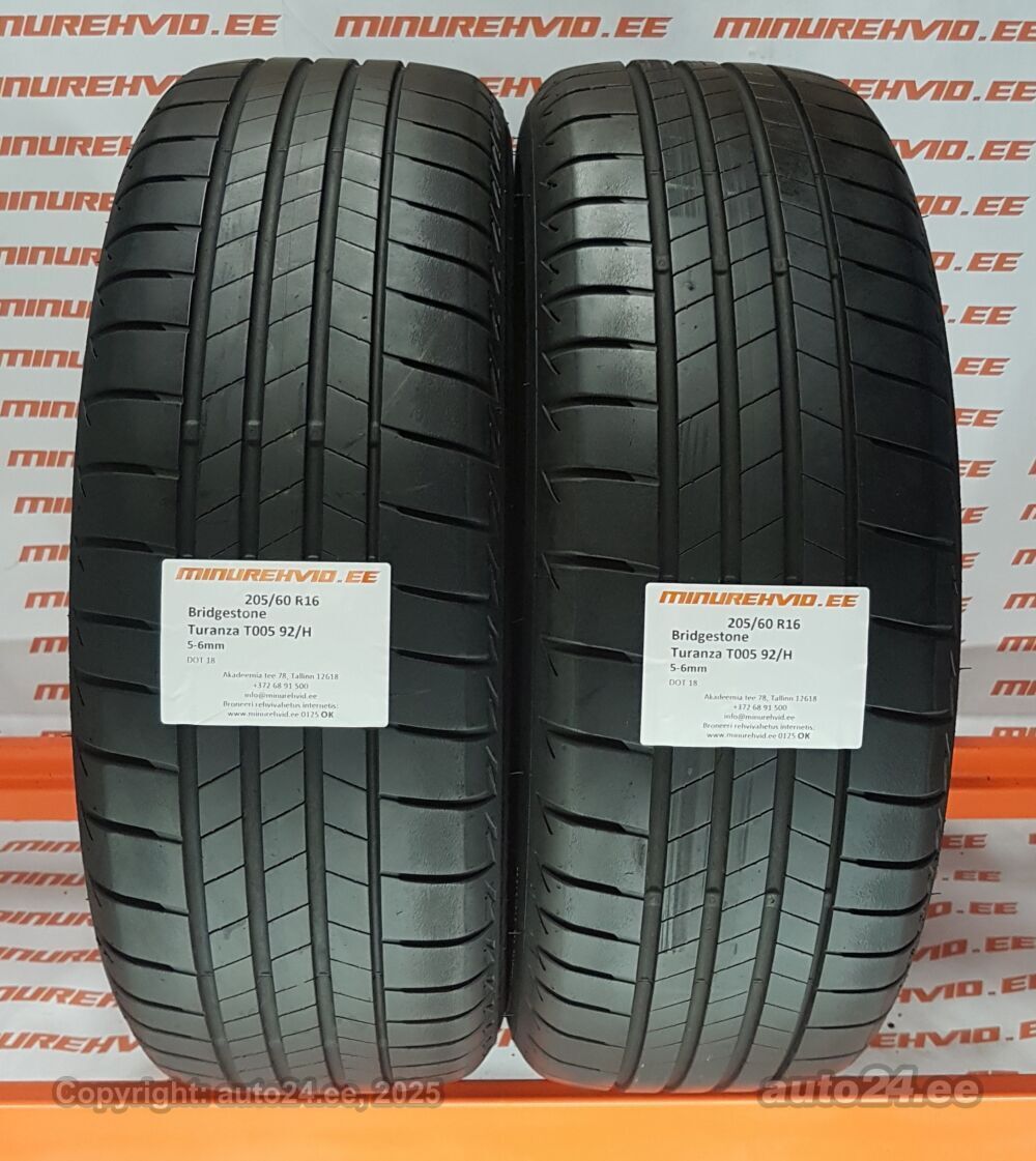BS BRIDGESTONE TURANZA T005A 205/65R16 16インチ 夏タイヤ 4本 23年