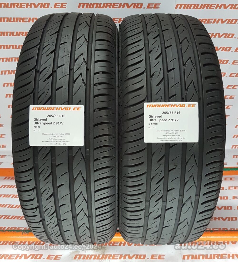 205/55R16 Gislaved Ultra Speed 2 91/V - Tyres - auto24.ee