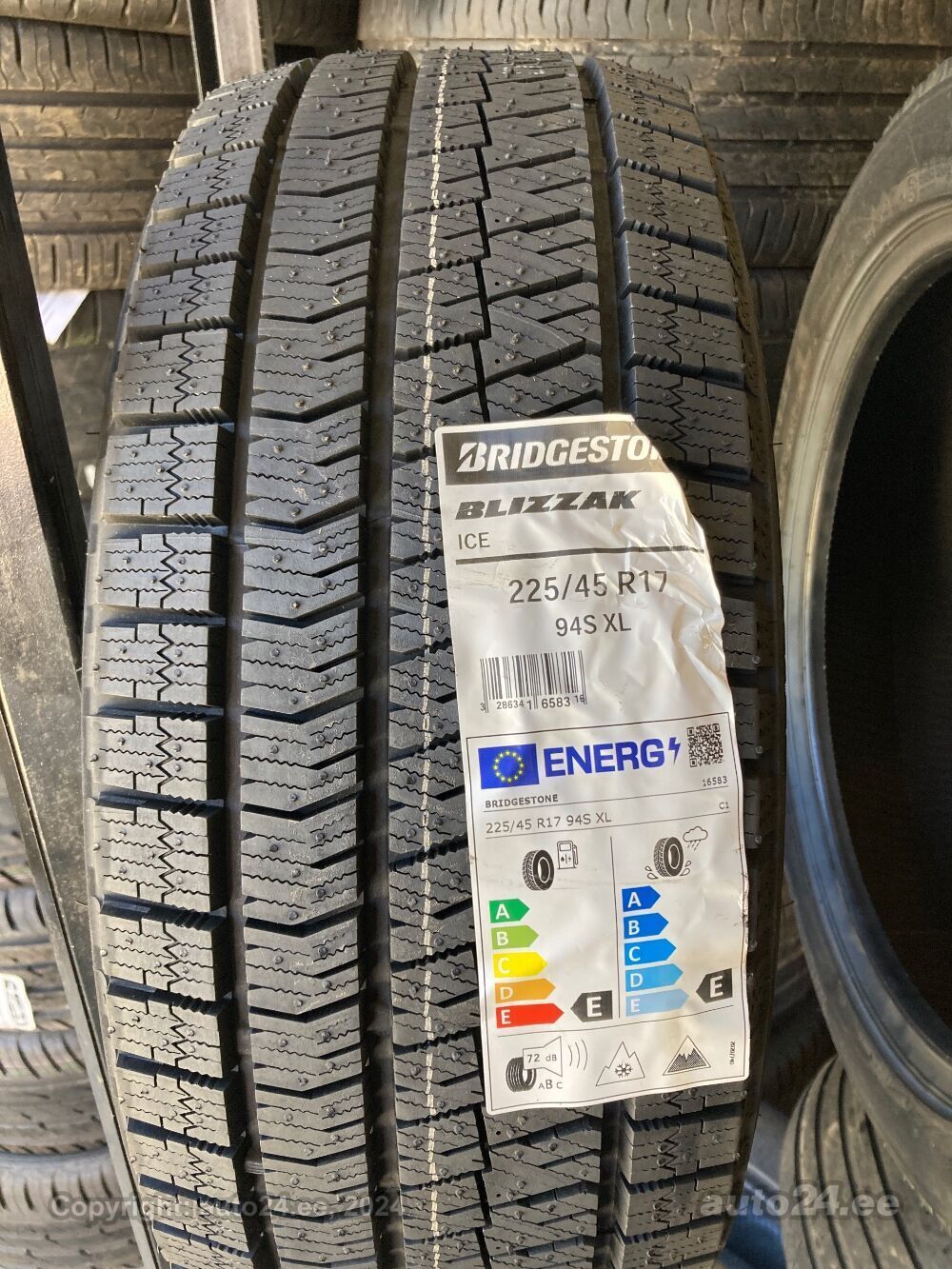 BRIDGESTONE BLIZZAK ICE 225/50R17 94S LEONIS SK PBMC 17インチ 7J+