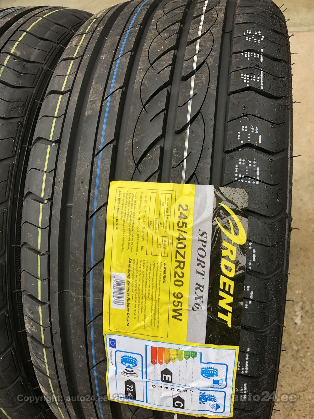 SPORT RX6 245/40ZR20 95W タイヤ 2 Tires Ardent Sport RX6 245/40ZR20 245/40R20 95W AS A/S High